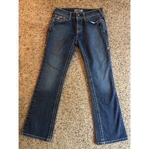 Ariat Women's Flame Resistant Jeans, Blue, Mid-Rise, Bootcut, Stretch, 28S